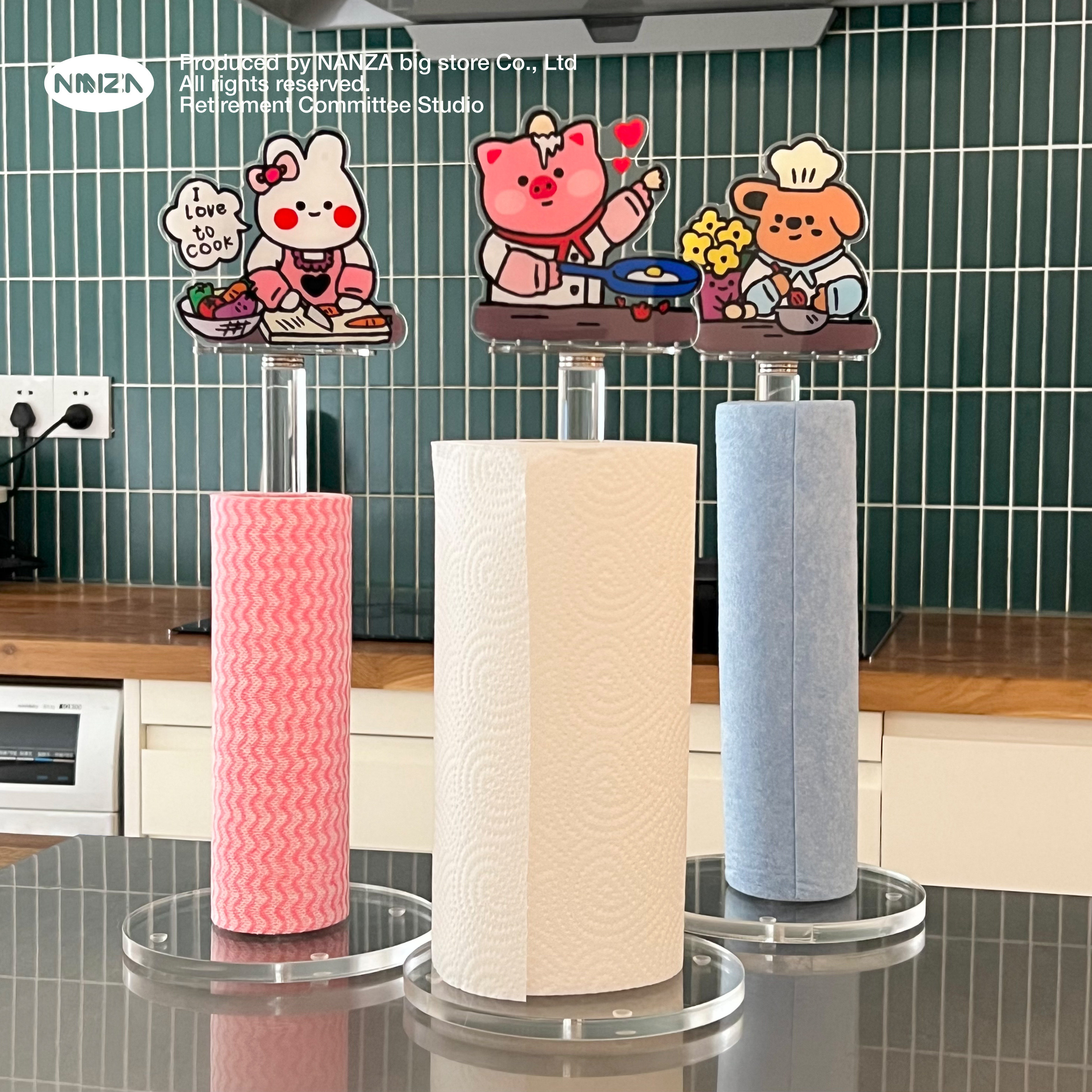 可爱纸巾架子NANZA厨房立式卷纸