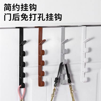 门后挂钩挂衣架卧室门上免打孔门背式收纳置物挂钩衣服挂架衣帽钩