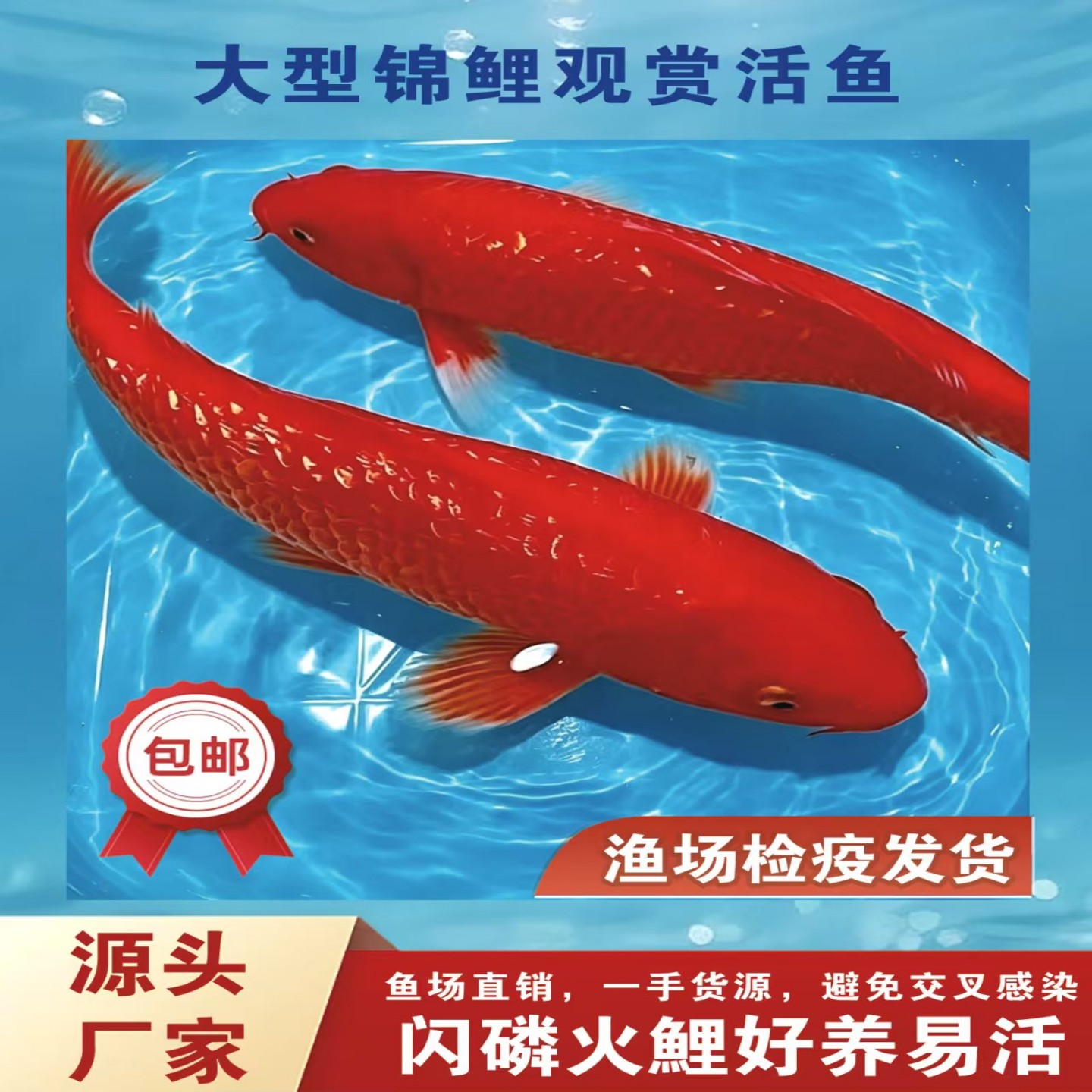 纯种进口种鱼血统锦鲤