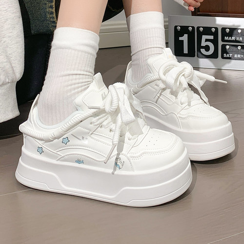 回力原创星星厚底板鞋休闲小白鞋