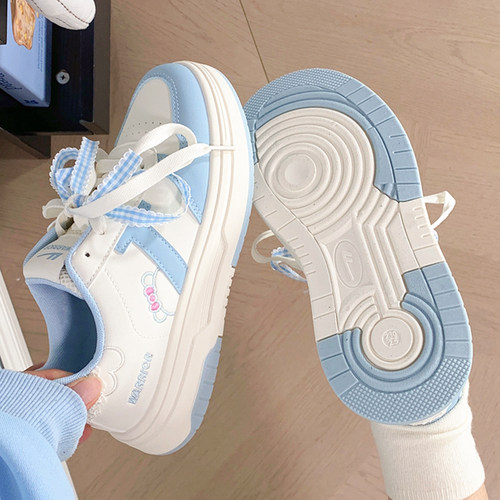 回力女鞋kt猫厚底板鞋爆款小白鞋