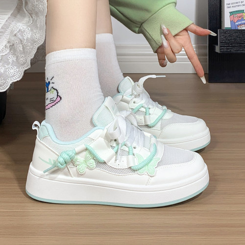回力蝴蝶小白鞋女网面透气网鞋