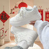 蝴蝶原创厚底小白鞋 子女2026新款 爆款 回力女鞋 百搭学生休闲板鞋 女