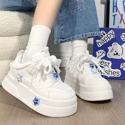 回力小众原创星星小白鞋