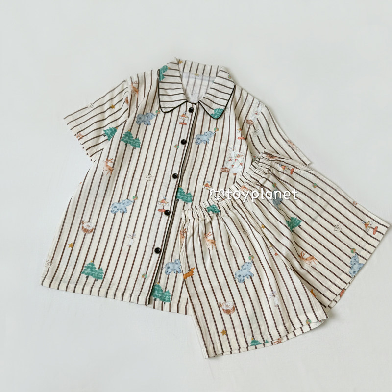 100%全棉双层纱布可外穿家居服女