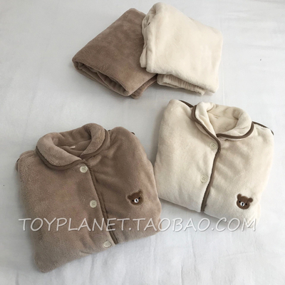秋冬加厚珊瑚绒情侣长袖家居服