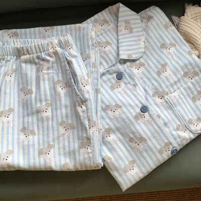 100%全棉磨毛可爱卡通长袖睡衣