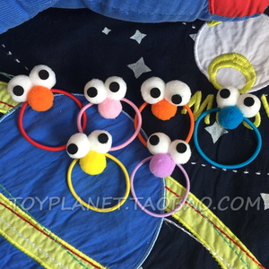 『回馈价』可爱卡通大眼睛糖果色发圈发绳发饰皮筋头绳