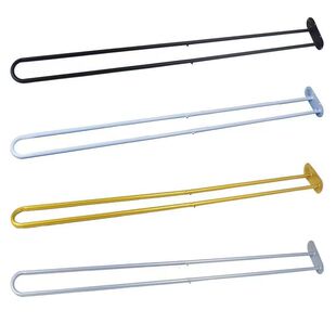 铁艺U型L型美容院遮挡帘理疗床养生馆美容床隔断帘杆子支撑架围帘