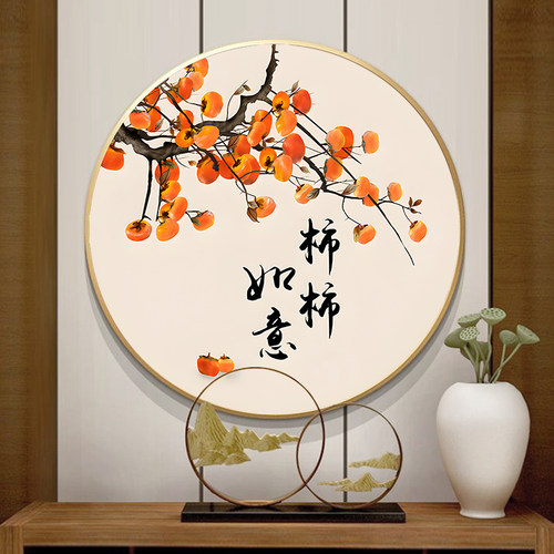 事事如意十字绣客厅简约