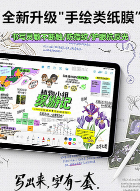 适用ipad类纸膜Pro2025磨砂膜Air6/7磁吸膜air4/5防反光iPad7/8/9/10钢化膜护眼Air2025可拆卸平板书写保护膜