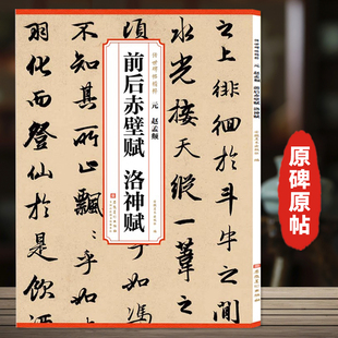 元赵孟頫赵孟俯前后赤壁赋洛神赋 历代传世碑帖精粹 简体旁注 原帖碑帖行书毛笔书法字帖 安徽美术