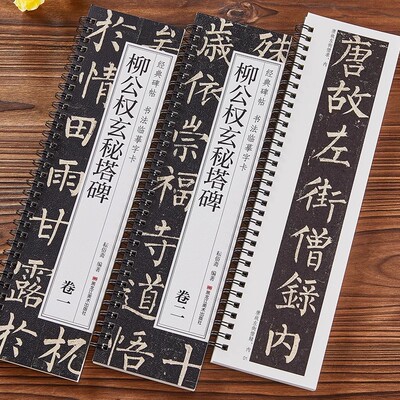 柳公权玄秘塔碑字卡近距离临摹