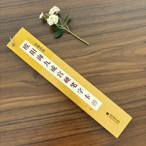 每日临帖 欧阳询九成宫硬笔字卡 近距离临摹字卡硬笔字帖 初中高中大学生初学者成人自学入门练字硬笔书法字卡 福建美术出版社