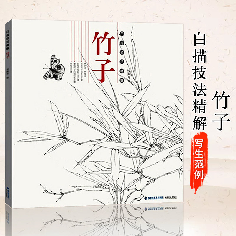 白描勾线底稿画谱绘画步骤讲解初学者入门基础教程 线描写生范例画家