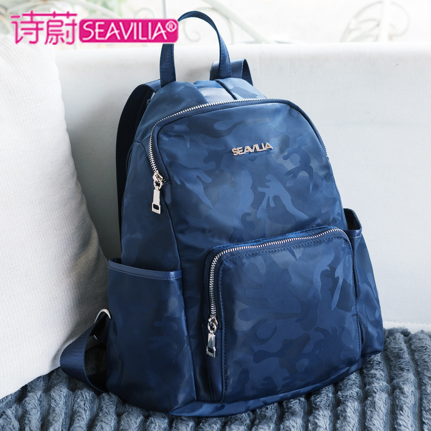 诗蔚2026新款牛津布尼龙双肩包女包帆布运动旅行背包旅游防水轻便