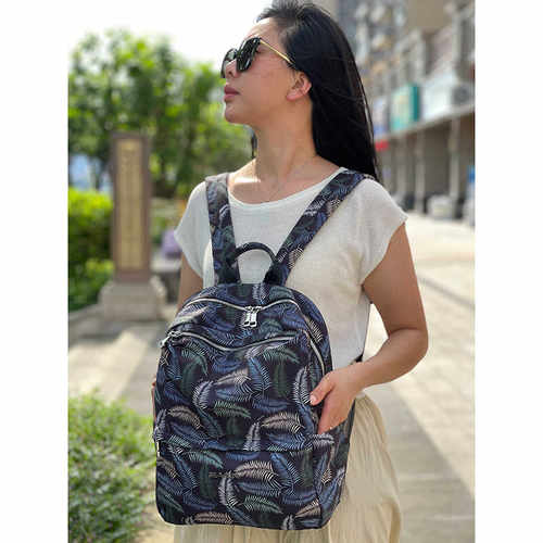 休闲双肩背包诗蔚新款女包锦纶潮