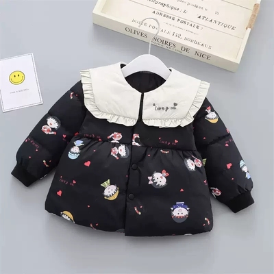 女童羽绒服外套中长款保暖婴儿衣服童装宝宝冬装2025新款轻薄内胆