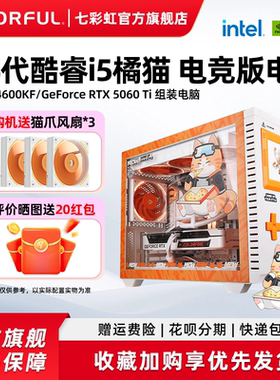 七彩虹橘猫主机i5 14400f 14600kf14700f 4060 5060ti 5070 5060显卡电脑主机组装电脑台式机整机游戏diy装机