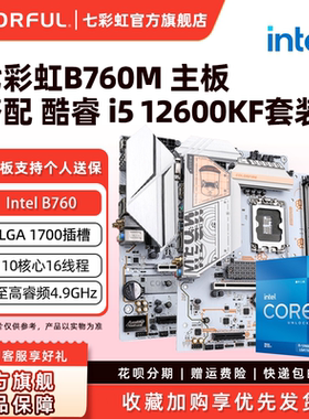 英特尔12600KF/14100F/12100F/14700KF搭七彩虹H610/B760台式主板