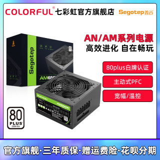 鑫谷额定550W/650W/750W白牌主动式宽幅温控台式机电脑主机箱电源