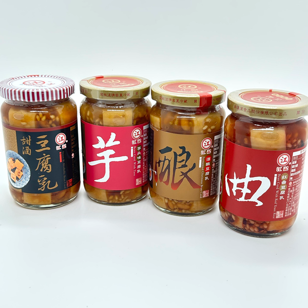 台湾江记梅子甜酒米酱芋头酒酿红曲豆腐乳下饭菜佐餐调味品380g