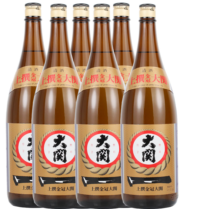 大关清酒 金冠 日本原装进口 1.8升 整箱6瓶 发酵酒 金冠大关清酒