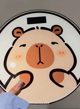 卡皮巴拉可电子秤家用精准体重秤减肥专用蓝牙体脂称小型学生便携