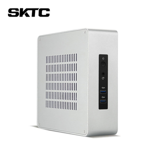 SKTC 铁铝TA65小机箱HTPC台式迷你itx外置电源核显电脑不支持独显