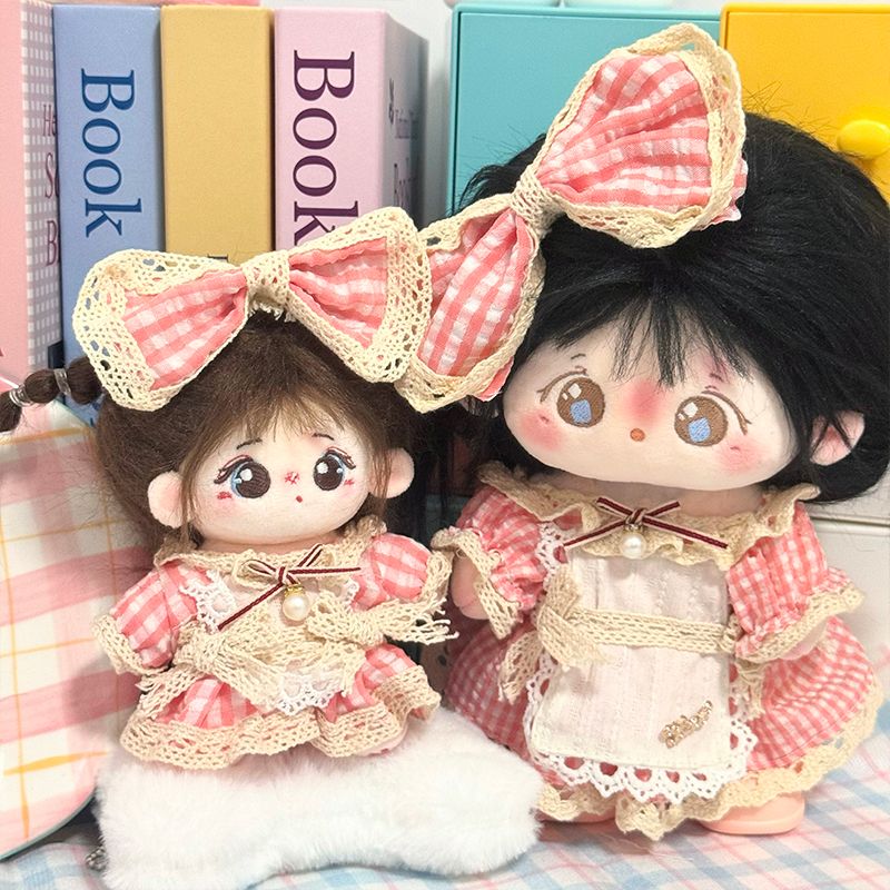 10cm20cm棉花娃娃女娃衣服连衣裙子套装玩偶公仔蜜桃甜心现货原创