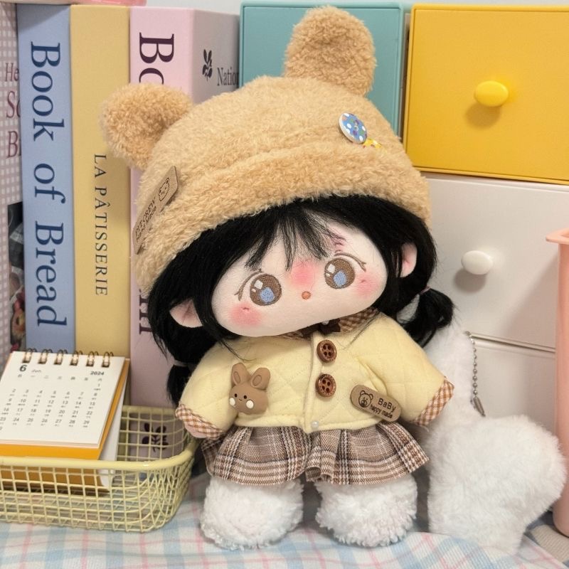 黄油小熊兔司20cm棉花娃娃衣服连衣裙原创正版公仔玩偶女换装替换