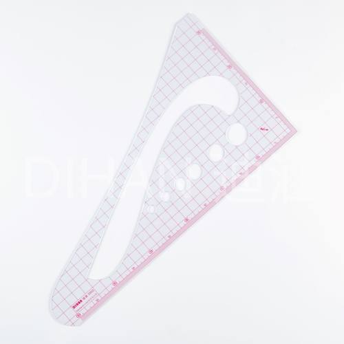 迪涵/DIHAN 3502多功能比例三角板 1/2三角尺 裁剪尺服装尺拼布尺