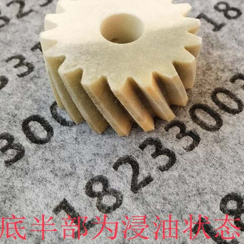 钣金激光切割机刷油齿轮 工业吸油钢齿条羊毛刷 模数3羊毛毡齿轮