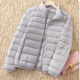 保暖百搭立领薄款 时尚 轻便羽绒衣 男款 2024气质轻薄羽绒棉服短款