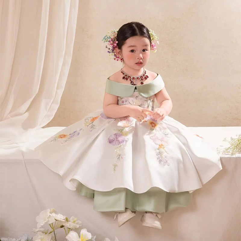 女童礼服高端轻奢小众2025新款小女孩绝美生日摄影主题蓬蓬公主裙,童装/婴儿装/亲子装,儿童礼服,淘宝优惠券,粉丝福利购,淘宝优惠卷