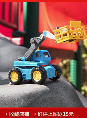 美国Driven儿童工程车模型玩具仿真消防自卸挖掘推起重直升机回收