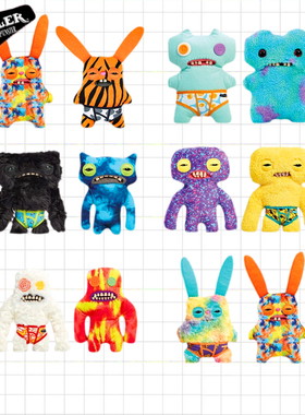 正版Fuggler放克牙宝丑萌牙齿搞怪包包挂件钥匙扣玩偶潮玩盲盒女