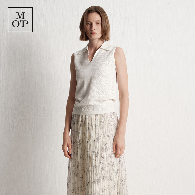 MarcO'Polo毛织纹理背心上衣女