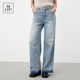 MOP夏季 新款 气质时尚 Marc 女士老爹裤 Polo 宽松直筒阔腿牛仔裤