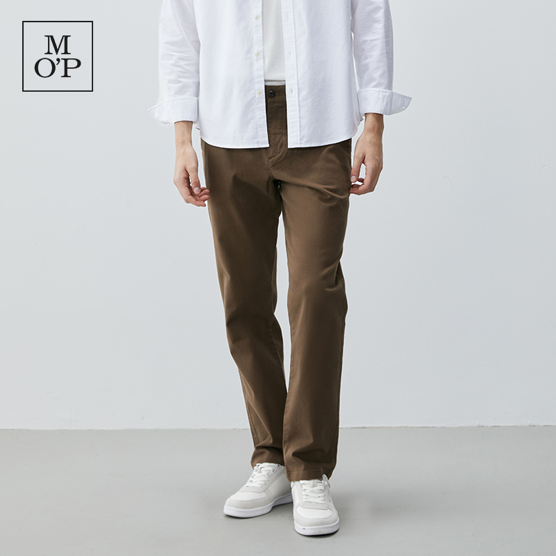 MOP直筒宽松简约磨毛休闲裤男