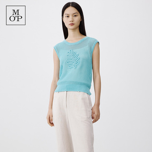 女 时尚 Polo MOP Marc CITY 新款 春季 TRAVEL系列立体勾花针织衫