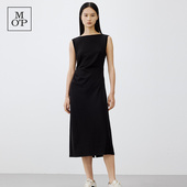 收腰显瘦打褶无袖 Polo 夏季 Marc 时尚 MOP 新款 气质针织连衣裙女