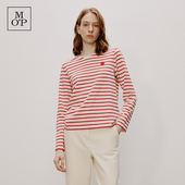 系列 Marc 草莓印花条纹圆领宽松休闲T恤女 MOP 品牌经典 Polo