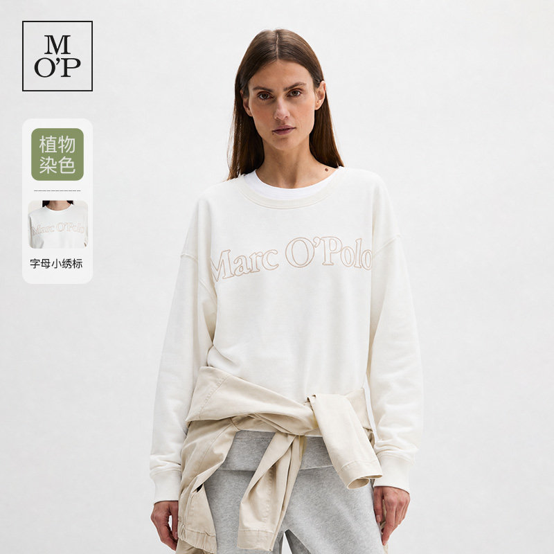 MOP26秋季新款刺绣圆领卫衣女