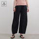 高腰休闲裤 MOP2025夏季 新天然亚麻弯刀裤 女舒适透气