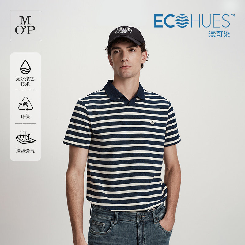 MOP海鸥领短袖polo衫男