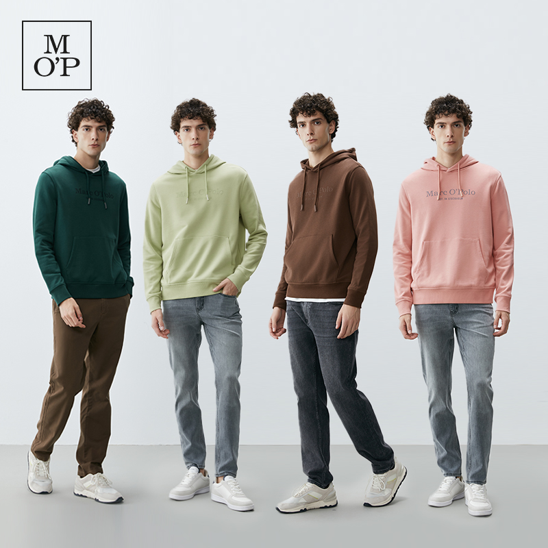 【汤圆TOYO】MOP舒适新款纯色质感百搭连帽卫衣 男女同款