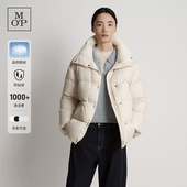 泡芙云朵保暖羽绒服女 白鹅绒立领中长款 何泓姗同款 MOP25冬新款