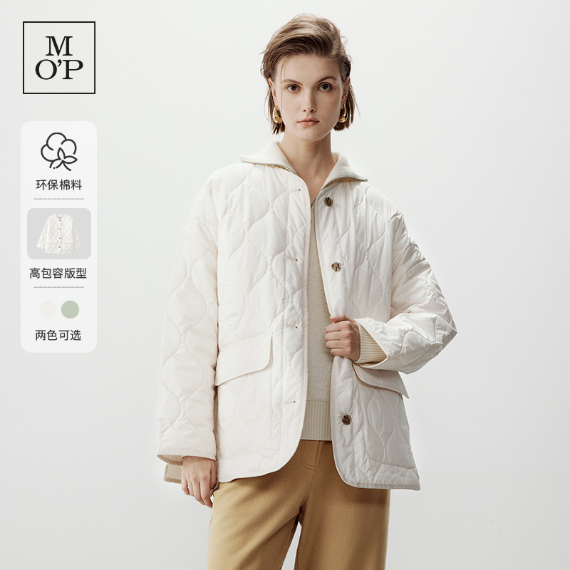 MOP三防宽松棉服梨形夹克女士