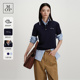 T恤 MOP2026春季 Marc 撞色显瘦polo衫 Polo 时尚 毛织短袖 新款 女装